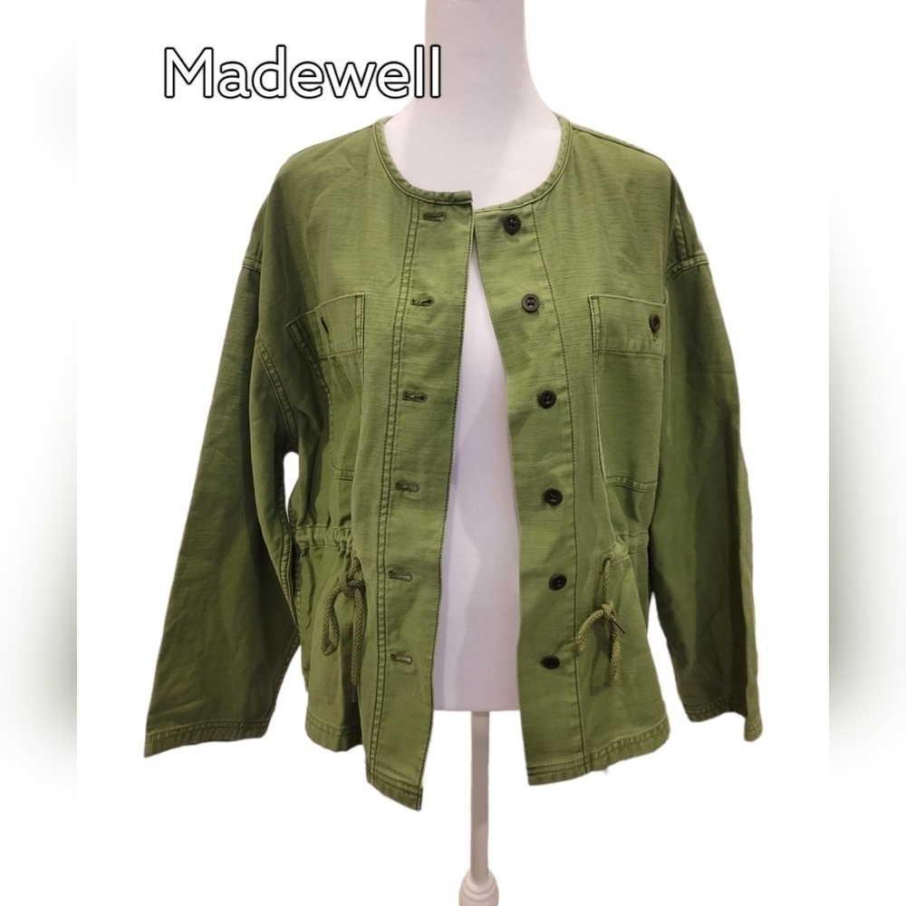 (35% OFF LISTED PRICE) Madewell Button Down Utility Jacket Khaki Size Medium